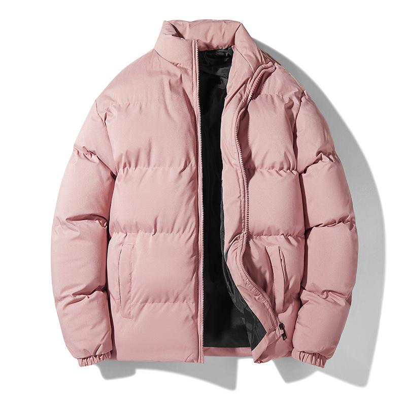 Autumn and Winter New Winter Cotton-padded Clothes for Men and Women with The Same Loose Stand-up Collar Trendy Brand Cotton-padded Jacket