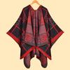 Simple Women's Scarf Shawl Line Checkered Imitation Cashmere Warm Shawl