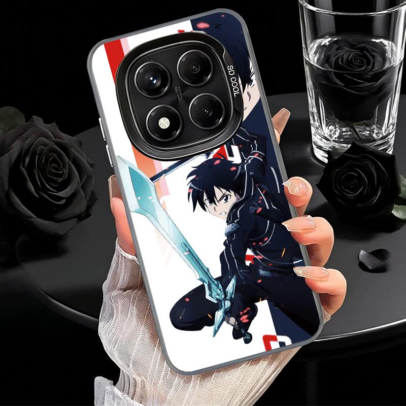 Аниме Sword Art Online SAO Мягкий чехол для телефона для Xiaomi Redmi Note 13 14 15 Pro Plus 12S 12 11S 11 11T 10S 10 Ударопрочный чехол Bac