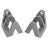 2Pcs Boat Bumper Clips Quick Release for Binding Nylon Fiberglass Pontoon Holders Rope Accessories Silver