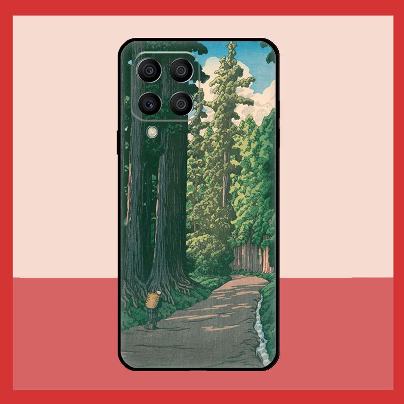 Японский чехол Укиё-э для Samsung Galaxy M56 M12 M06 M32 M52 M35 M55 M15 M11 M13 M14 M16 M36 M31 M53 M34 M54