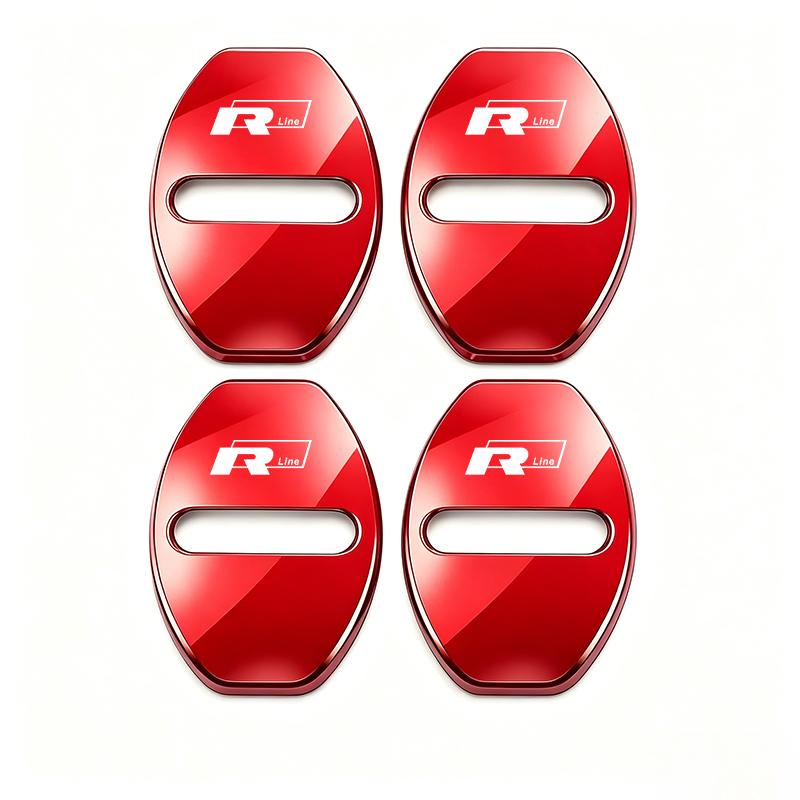 Zinc Alloy Car Door Lock Buckle Cover Protective Covers For VW GTI Polo Golf Passat Scirocco Tiguan Jetta T-ROC Touareg Taigo CC zl8
