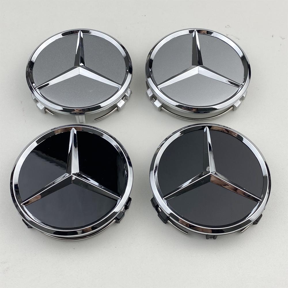 For Mercedes Benz amg For AMG 4pcs 75MM Car Wheel Center Hub Caps Covers Mercedes Benz A B C S Class AMG GLA W176 W221 W204 W205 accessories DG1