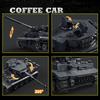 Нетоксичные Новые Блоки Военной Техники Наборы Moc Танк Тигр S04/1322 Сборная Модель Немецкие Блоки Танк Пазл Игрушки Для Взрослых Коллекция Подарки