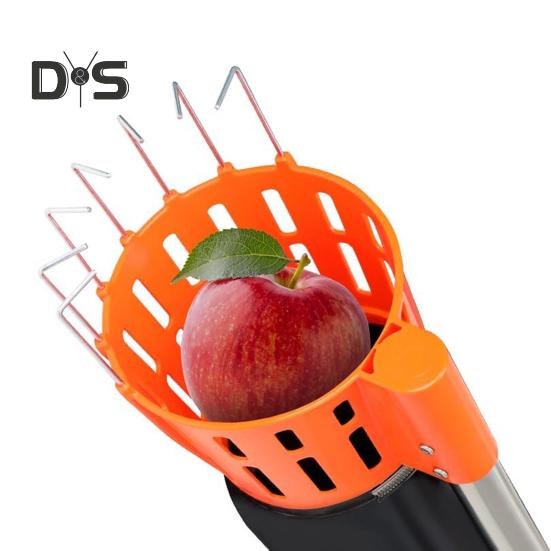 Съемник для фруктов, регулируемая длина до 13 футов, съемник для фруктов с корзиной, простая сборка, съемник для фруктов с сумкой для сбора урожая яблок, манго, апельсинов