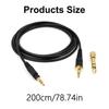 Professional Headphone Cord for EAH-DJ1200 Beast ProMixr Headsets Wire with 3.5mm and 6.35mm Connectors for Audiophiles