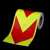 20cmx5m Arrow Reflective Tapes Fluorescent Red Adhesive Stickers Waterproof Warning Safety Reflection Film Reflectors For Things