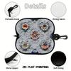 2D-Vintage Floral Pattern Protective Zipper Sunglasses Case, Decorative Retro Flower Eyeglass Holder, Portable Travel Accessory for Women Men
