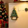 Retro Christmas Party Decorations Tree Bottle Opener, Magnetic Refrigerator Magnet, Heavy Duty Magnet Metal Beer Opener for Kitchen, Holiday