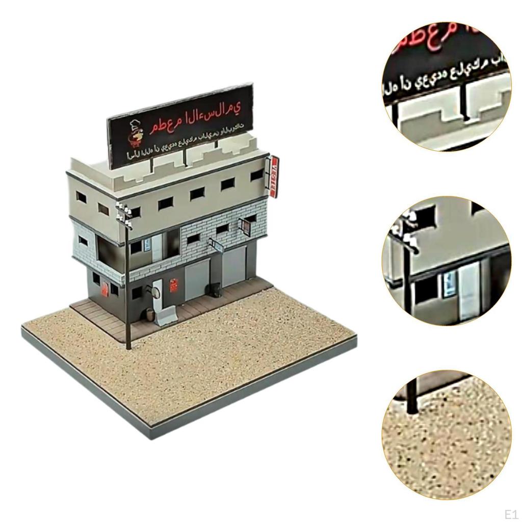 DIY 1/64 Дом Модель Архитектура Сцена Коллекция 3D Пазлы Аксессуар Разборка для Микро