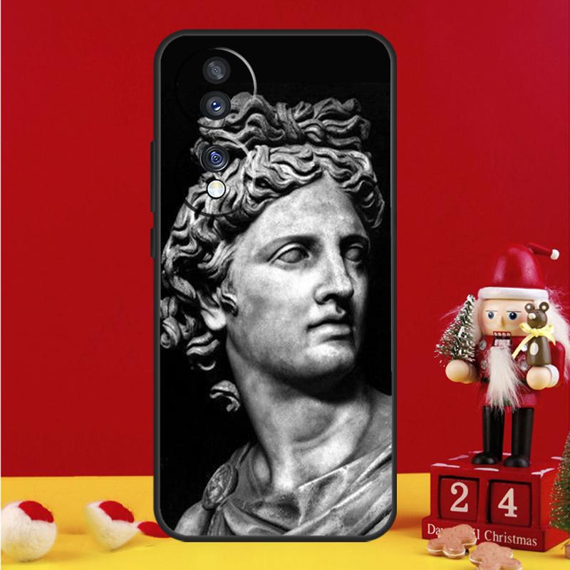 Чехол-кейс с лицом греческого бога для Honor Magic 8 5 6 7 Pro Honor Win RT 50 70 90 200 400 Lite X8c X9b X9c X9a X9d