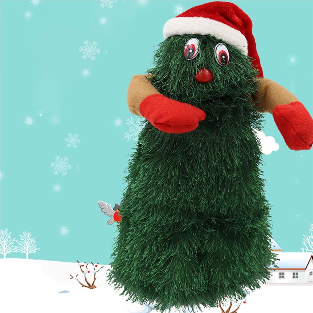 Электрическая елочная игрушка реквизит изысканный домашний праздничный декор интересные настольные игрушки на батарейках для танцев