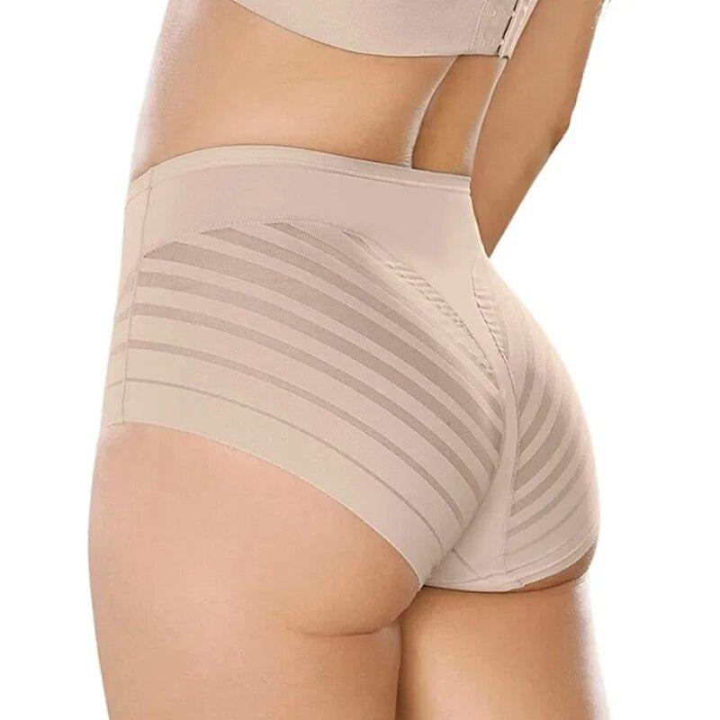 High Waist Briefs Women Seamless Panties Transparent Mesh High Elastic Ice Silk Underwear Sexy Lingerie