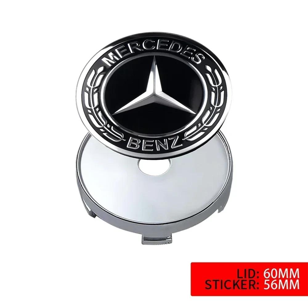 2025 Горячие 4X 60ММ Авто Стайлинг Колпачки Ступицы Колес Замена Для Mercedes Benz AMG W203 W204 W205 W209 W210 W211 W212 W