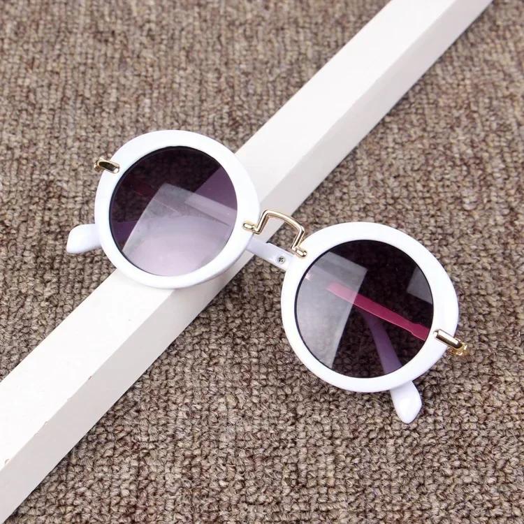 Fashion Round Kids Sunglasses Children Sun Glasses Anti-uv Baby Vintage Eyeglasses Girl Cool 6Color Infantil UV400 Gafas De Sol