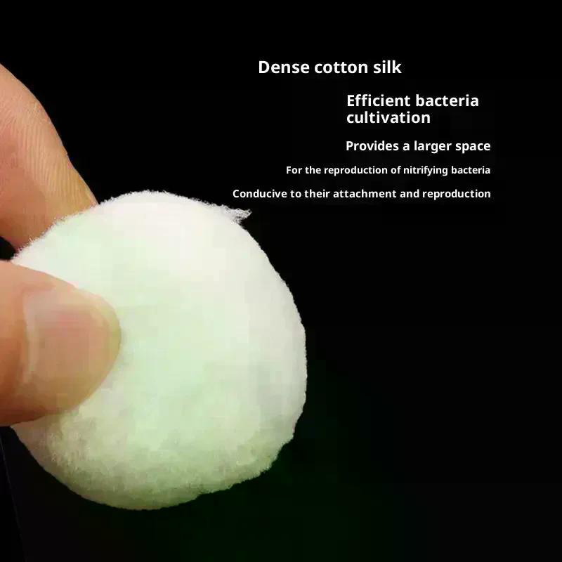 10 шт. Фильтрующий хлопок для аквариума, Волшебный шар, Губка для нитрификации, Фильтрация аквариума, Биошары, Аксессуары для пруда на открытом воздухе