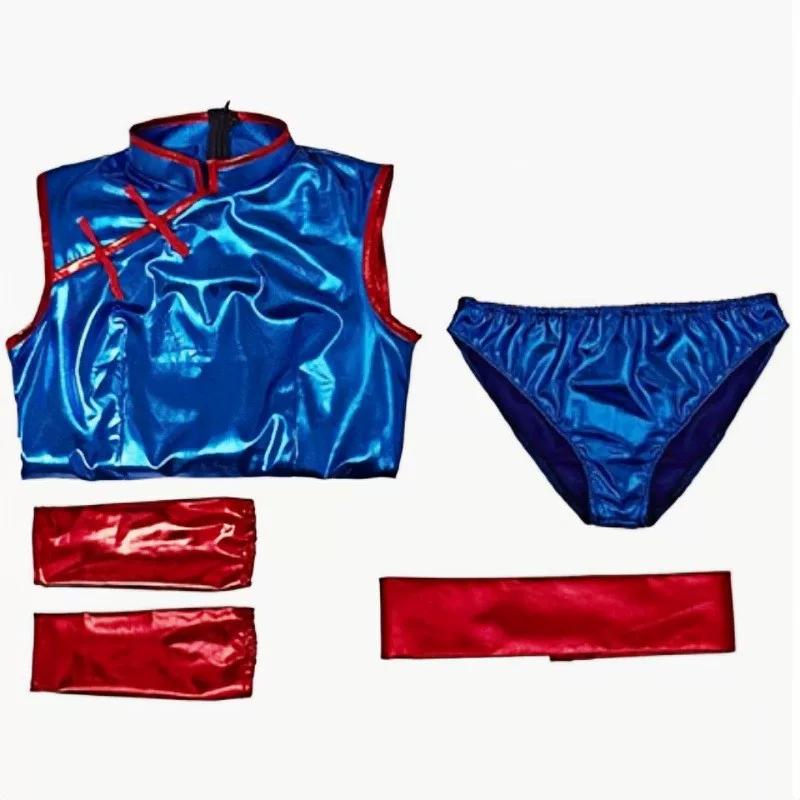 Dragon Ball Chi-Chi Battle Qipao Cosplay Costume, Women Halloween Anime Role Play Outfit