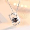 Camera Projection Necklace for Women Graduation Custom Color Photo Valentine's Day Gift