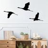 3Pcs/set Unique Wild Goose Wall Pendant Black Metal Hanging Ornaments Bird Hanging Pendant  Porch