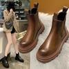 Сапоги Летняя тонкая женская летняя одежда Подходящая юбка Короткие сапоги в британском стиле Студенческие корейские одиночные ботинки The Wild на весну и осень