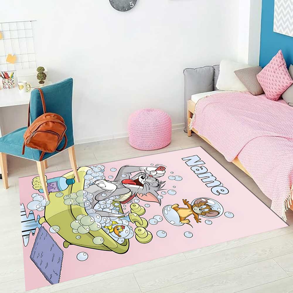 Warner Bros. Works (45) Customize your name rug, office chair cushion, home bedroom living room gift.