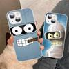 Забавный робот B-Benders Чехол для телефона Закаленное стекло Для iphone 14 13 12 11 Pro Mini XS MAX 14Plus X XS XR Fundas