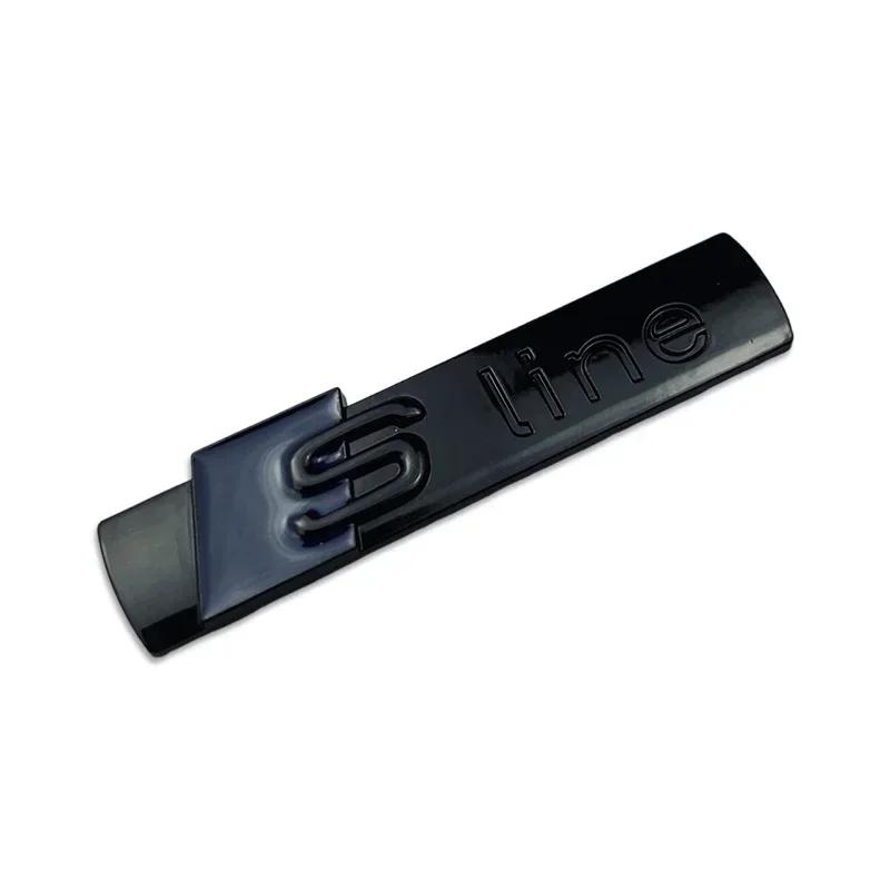 7.2cm Metal Car Badge Refitting Emblem for S8 Sline A6 A3 A4 A5 A8 S3 S4 S5 S6 S7 S8 SQ5 SQ7 Q5 Q7 Q8 RS3 RS4 RS5 3d Sticker8S