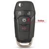 jingyuqin 10pcs/lot 2/3/4 Buttons Flip Folding Remote Car Key Shell Case for Ford Fusion Edge Explorer 2013-2015 HU101 blade
