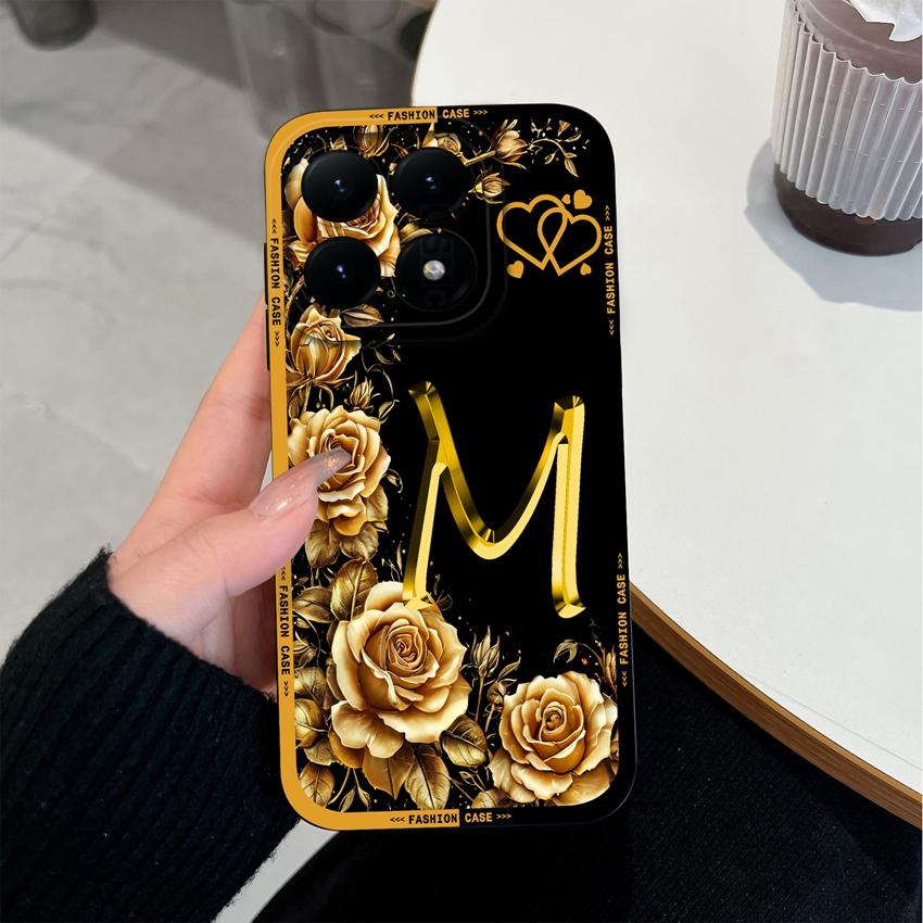 Для Xiaomi 15T 14T 12T 17 15 14 13 Pro Lite 12X Чехол для телефона Креативный узор из букв Мягкий матовый силиконовый Нескользящая задняя крышка Для Xiaomi Бампер Корпус