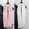 Thick Fluffy Plush Long Strip Scarf Solid Color Luxury Y2K Girl Scarf 90cm/180cm Ladies Tassels Scarf for Outdoor Warm
