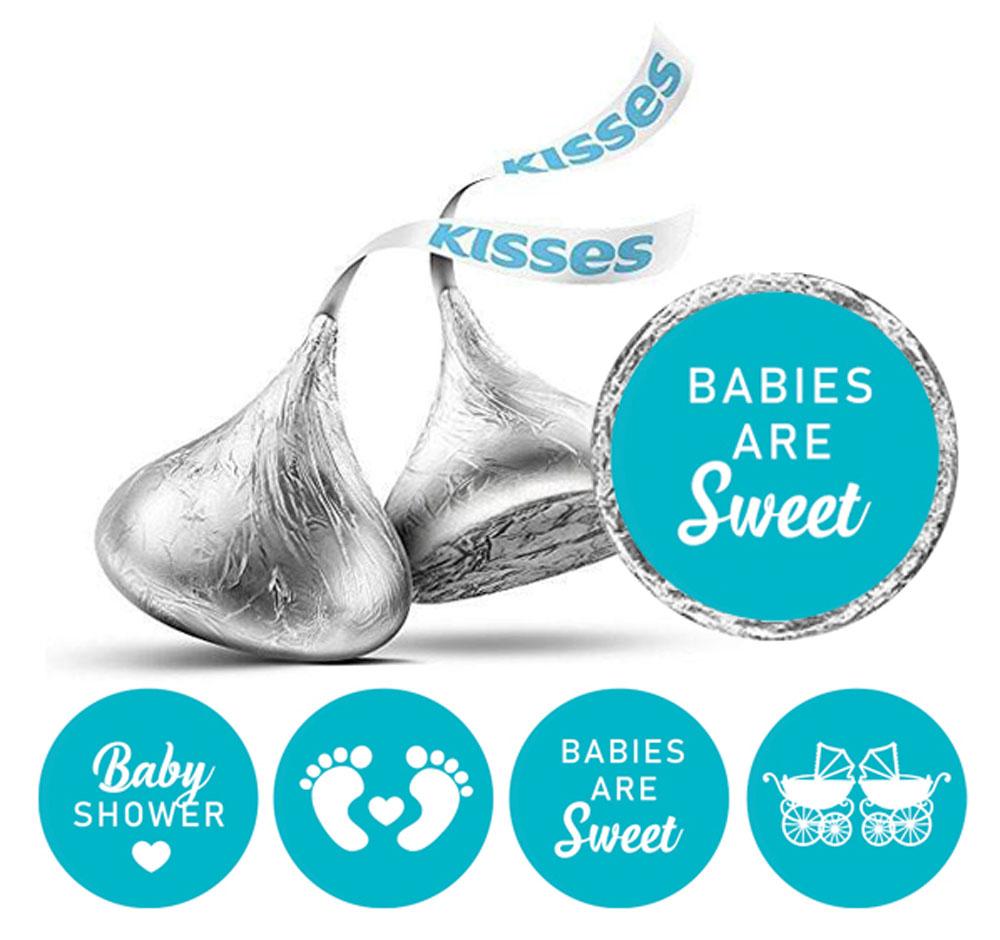 Сувенирные поцелуи шоколадные этикетки наклейки для вечеринки по случаю рождения ребенка 190 шт.