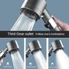 3 Modes Shower Head Adjustable High Pressure Water Saving Shower One-Key Stop Water Massage Shower Head with Filter Element