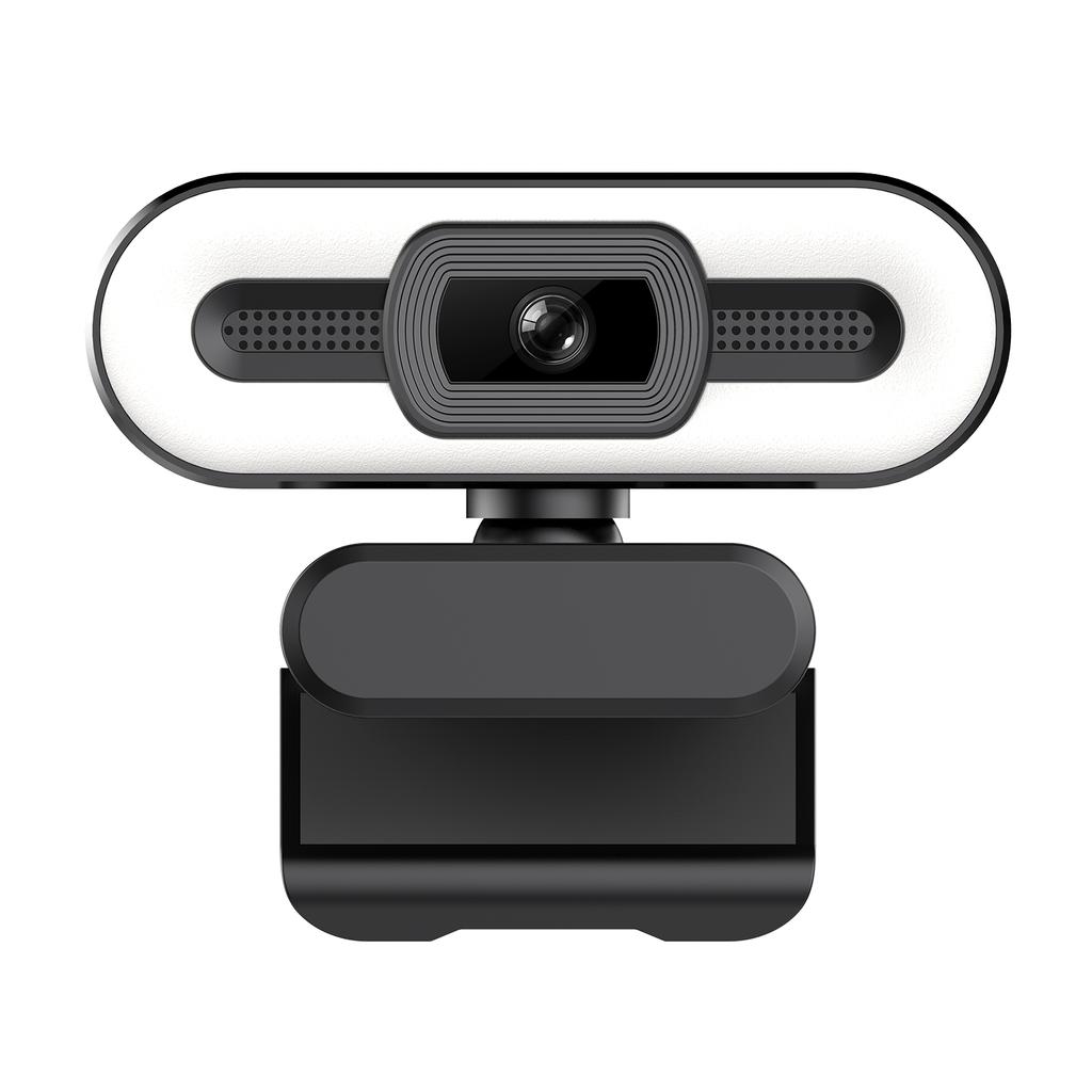 4K USB Plug and Play Webcam with Built-in Microphone Lighting for Live Stream Video Call Video