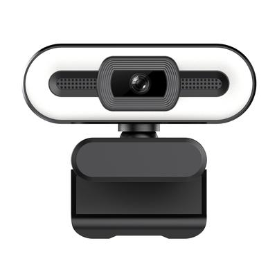 Веб-камера 4K USB Plug and Play со встроенной подсветкой микрофона для прямой трансляции видеовызовов