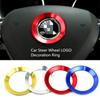 Декоративная наклейка на рулевое колесо автомобиля для SKODA, наклейка с логотипом автомобиля Octavia Kodiak Fabia Kommick для кольца из алюминиевого сплава, наклейка