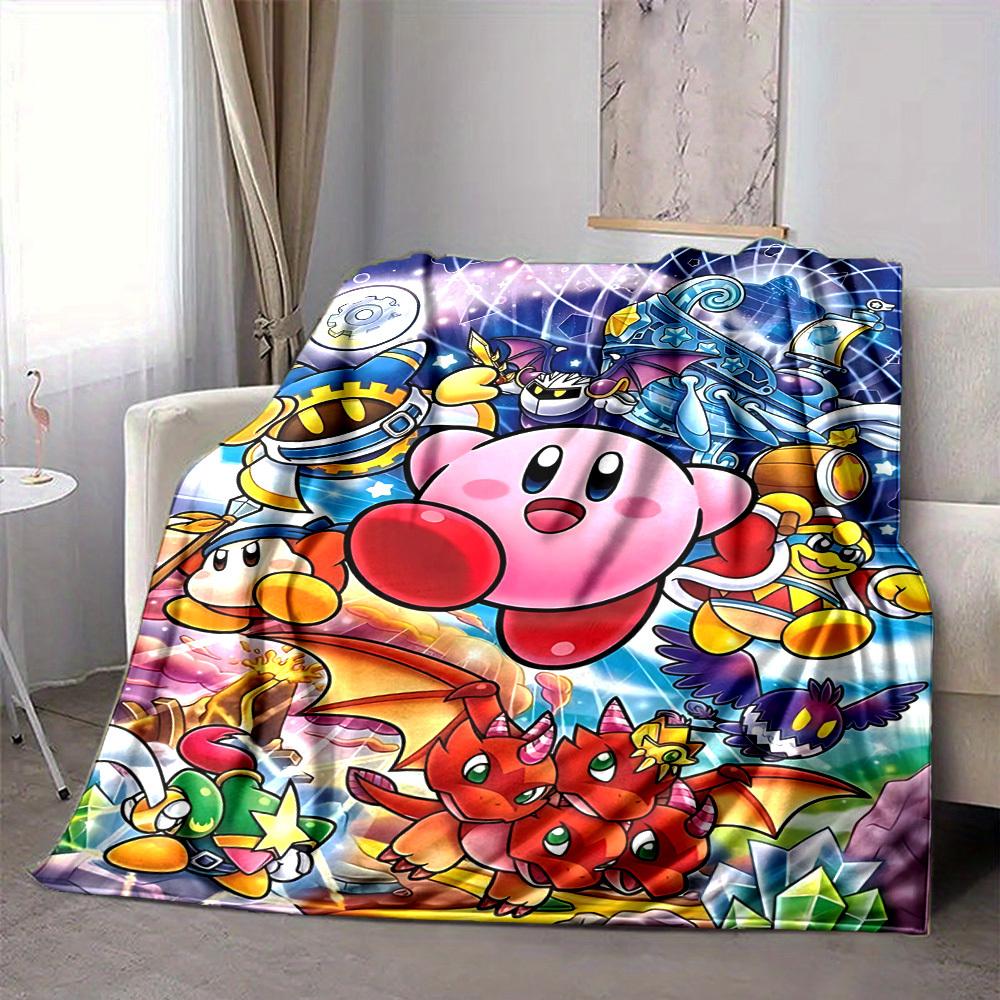 1 шт. Фланелевое одеяло Kirby Fantasy, Мягкое, приятное для кожи, с цифровой печатью, Различные размеры в наличии для семьи, друзей, на день рождения, 219