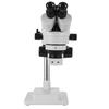 3.5X-90X Simul-Focal Stereo Microscope 360°Swiveling Trinocular Stereo Microscope with Dual Arm Boom