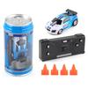 Plastic Stunt Car, Mini Tin Can RC Car, Kids' Radio Control, Battery-Operated Mini RC Car with LED Lights, Off-Road Micro Racing Car with Obstacles, D