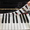 1 X 88 Key Piano Keyboard Sticker Silica Free Paste Gel Gift For Kids/Beginner