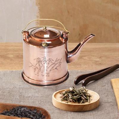 1,5 л медный чайник для чая, портативный дизайн с ситечком для использования на кухне