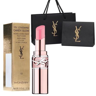 Yves Saint Laurent Love Shine Candy Glow Balm Включен пакет для покупок в универмаге (#1Б) Губная помада, Косметика, Подарок,