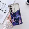 Чехол для Samsung Galaxy A26 A33 A35 A36 A24 A25 A16 A52 A17 A13 A15 A21s Чехол для телефона Черный Кот Звездная Ночь