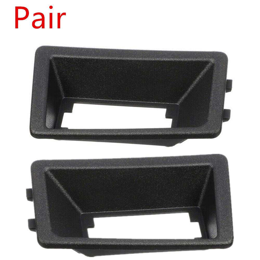 Пара левый + правый черный ободок фонаря заднего номерного знака для Ford Bronco Sport 2021-2023