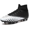 Футбольные бутсы 35-47, футбольные бутсы с высоким берцем, большие размеры, мужские спортивные туфли из ПВХ с длинными ногтями, футбольные бутсы для мальчиков
