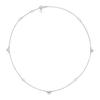 Gucci Solid Design 18K Gold Diamond Necklace Women necklace Silver YBB679120001