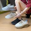 Summer New Flying Woven Shoes Sports Women's Mesh Breathable Student Casual Shoes Flat Running