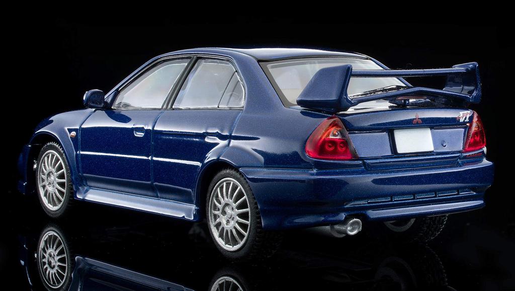 Tomica Limited Vintage Neo Scale Mitsubishi Lancer GSR Evolution VI Navy Blue Finished Model 312406 1/64 LV-N190c