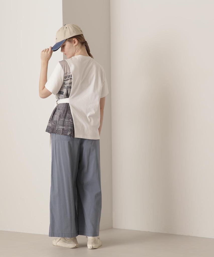 Avirex WEB&DEPOT Exclusive CREPE NY PATTERN PRINT TUNIC, Women's, F 033, Off-White, 783-4135608