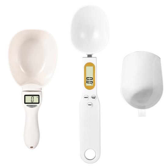 Цифровые мерные весы-ложки с высокой точностью 800 г/1 г 500 г/0,1 г ЖК-дисплей Электронный дозатор корма для собак и кошек Приправы для взвешивания корма