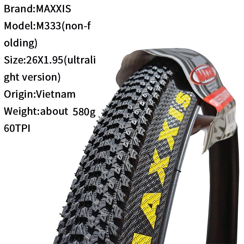 Maxxis M333 PACE MTB Велосипедная шина 26 * 1.95 26 * 2.1 27.5 X1.95 27.5x2.1 29 x 2.1 29er Горный велосипед Шина Стальная проволока Велосипед 1 шт.